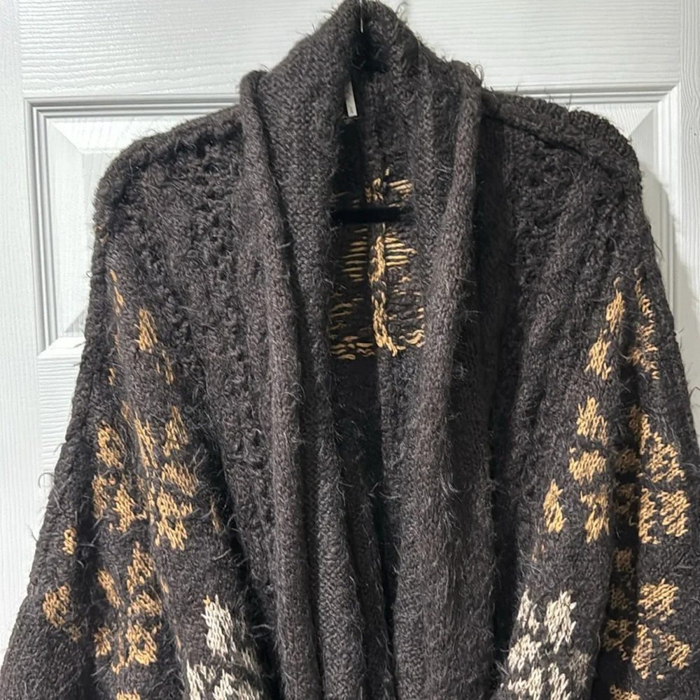 Free People Cable Mix Cardigan - Picture 3 of 13
